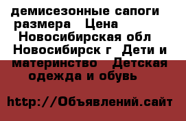 демисезонные сапоги 22размера › Цена ­ 1 000 - Новосибирская обл., Новосибирск г. Дети и материнство » Детская одежда и обувь   